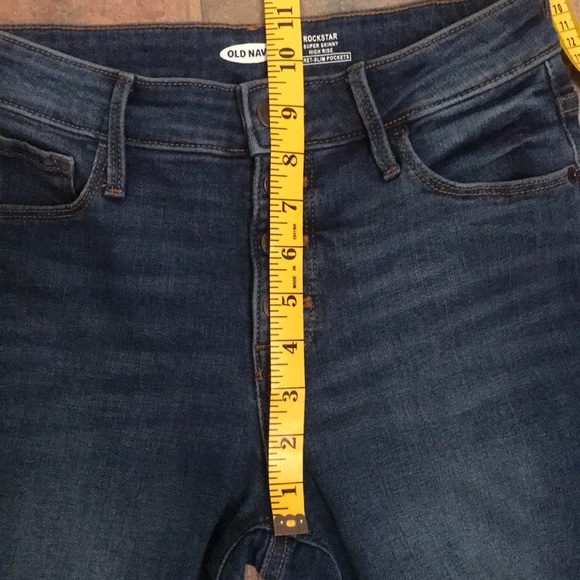 Old Navy high rise button fly jeans size 0 - Picture 7 of 10